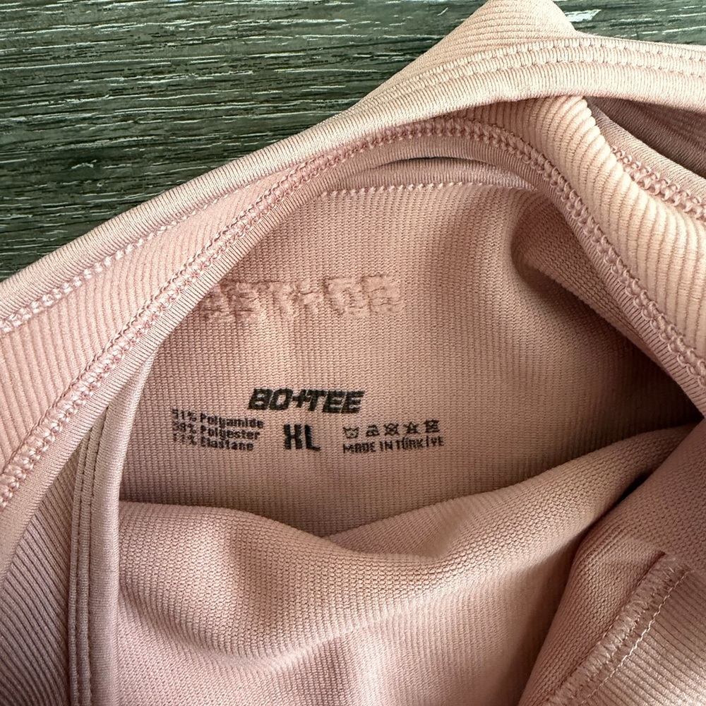 Bo+Tee Pink Athletic Bodysuit - Picture 5 of 7